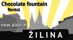 Chocolate fountain rental in Žilina