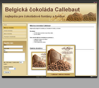 Belgická čokoláda Callebaut