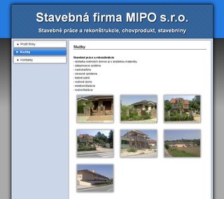 Web stránka pre firmu  Mipo