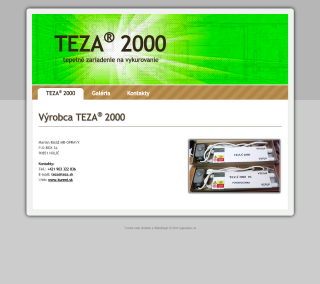 Web site TEZA 2000