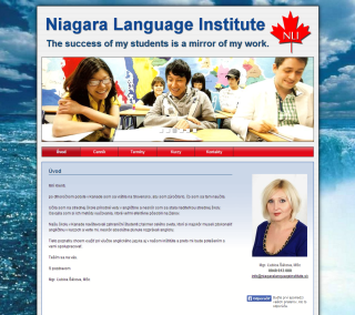 Web stránka pre firmu Niagara Language Institute